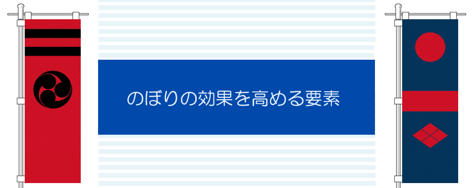 のぼりの効果を高める要素
